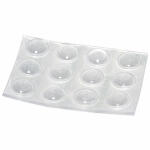  Tru Guard Self-Adhesive Vinyl Bumpers 3/8 Inch  12 Pack 23148TV