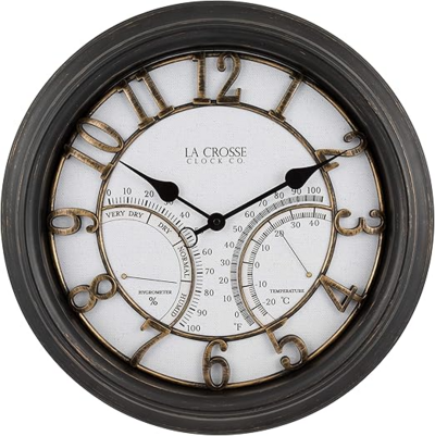 IN/OUTDOOR ANALOG CLOCK