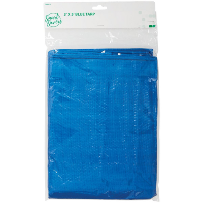  Smart Savers Tarpaulin 3x5 Foot Blue  1 Each CC101080