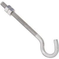  National Hook Bolt With Hex Nuts  Stainless Steel 1 Each N221713