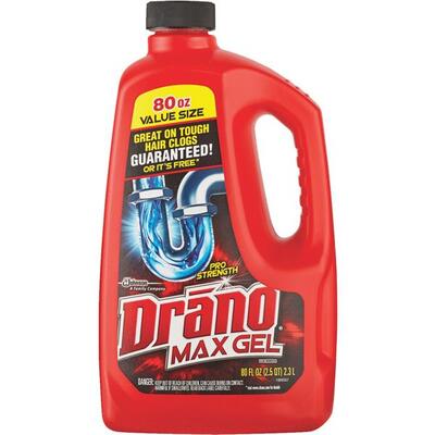 Drano Pro Strength Max Gel Drain Cleaner 80oz 1 Each 40109