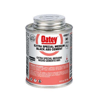  Oatey Medium Black Cement 8 Ounce Black  1 Each 30917