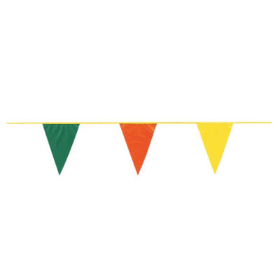  Pennant Red Flags Yellow Green 1 Roll RED
