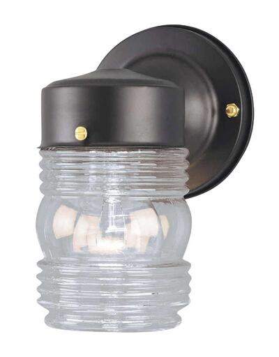  Home Impressions Wall Fixture 1 Light Outdoor Black 1 Each IOL20BK