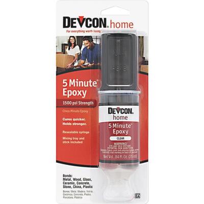  Devcon 5 Minute Epoxy Syringe 1 Ounce 1 Each S-208 20845