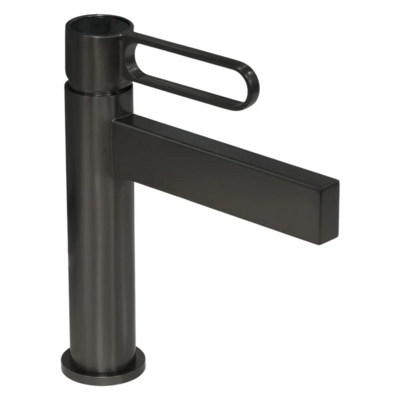 SHORT BASIN MIXER GREY