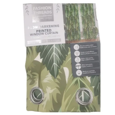 PRINTED BLACKOUT CURTAIN RING