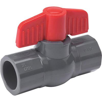  ProLine PVC Turn Ball Valve SxS 1 Inch  1 Each 107-605