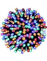 XMAS GARLAND EXT M/CLR 100LED