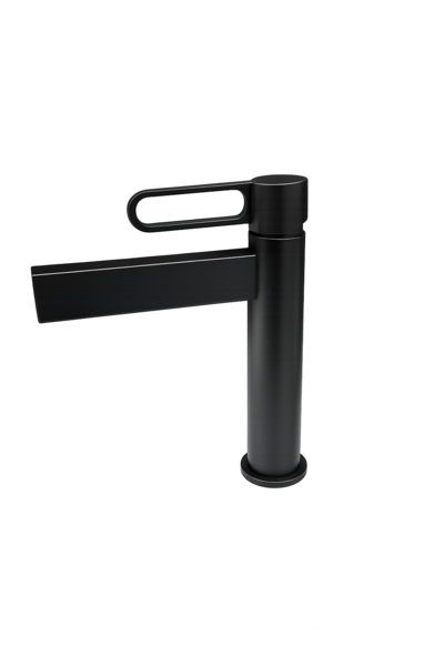 SHORT BASIN MIXER BLACK