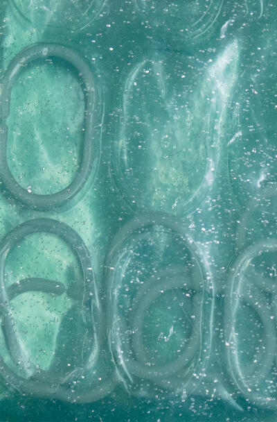 SHOWER CURTAIN W/RINGS