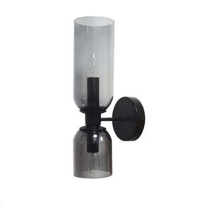 WALL LAMP DECO E12 SMOKY FINIS