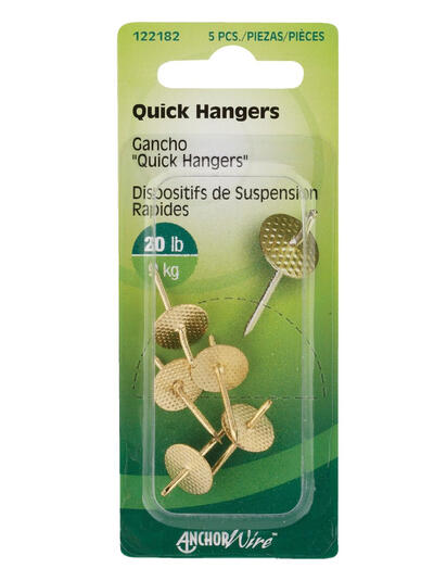 Hillman Quick Hanger 20 Lbs 5 Pack 122182