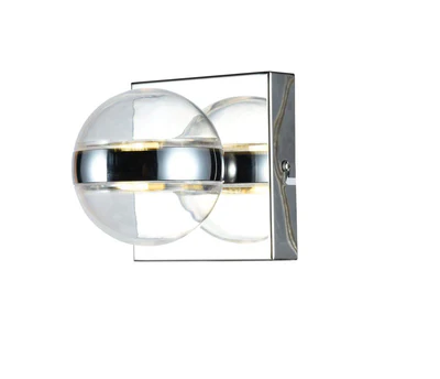 WALL LAMP 1XE27 CLR GLASS