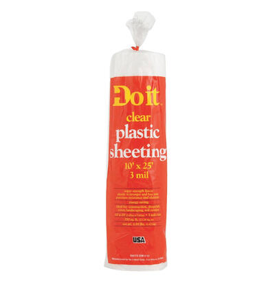 Do It Best Poly Film Sheeting Clear 10x25 Ft 1 Roll 626135