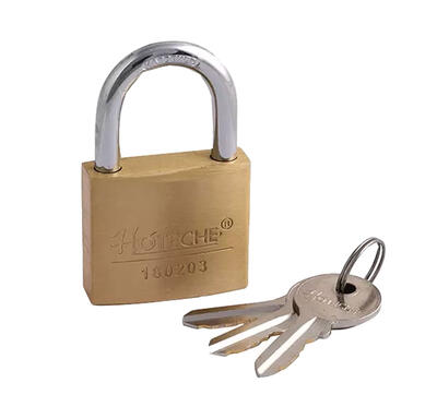Hoteche Heavy Duty Padlock 50mm Brass  1 Each 180204