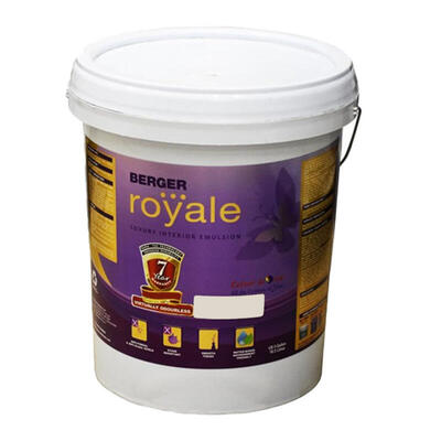 Berger Royale Interior Satin Emulsion White Base 5 Gallon P114828