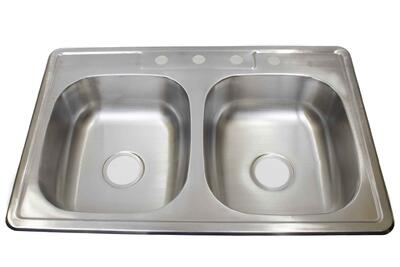 Kitchen Sink Double Bowl Top Mount 1 Each T33227