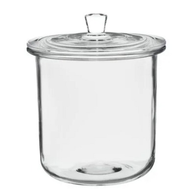 SUNDRY JAR W/GLASS LID 3QT