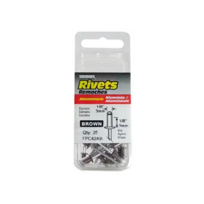 RIVET ALUMIN SHORT 25PK