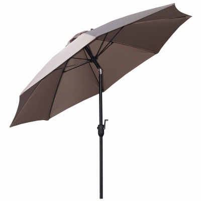 FS ALUM UMBRELLA TAUPE 9'