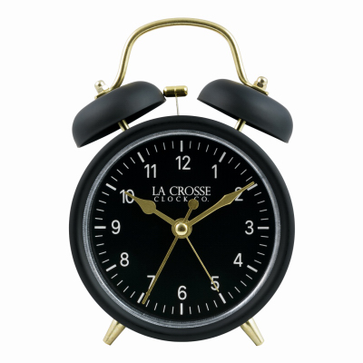 TWIN BELL ALARM CLOCK BLK
