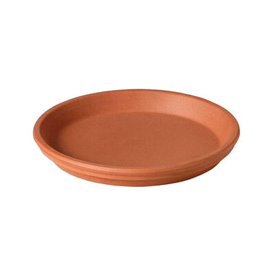 Deroma  Clay Standard Saucer  4.33 Inch Terra Cotta  1 Each M8190PZ