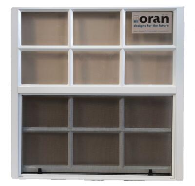 Oran Sash Window With Tint 36wx36h Aluminum White 1 Each