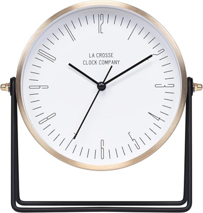 STILES SWIVEL METAL CLOCK
