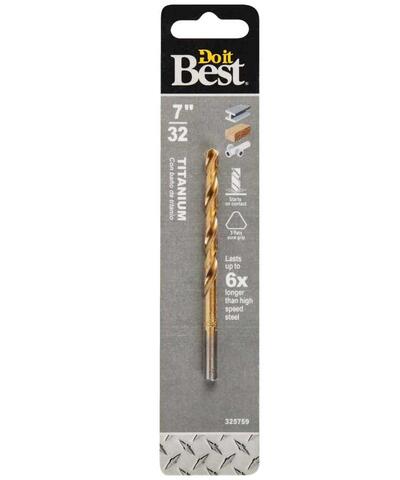  Do It Best  Titanium Drill Bit  7/32 Inch  1 Each 219381DB