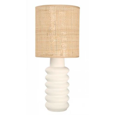 TABLE LAMP 1LT MATT WHITE