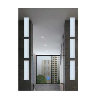 LED MIRROR SILVER W/ WHT LGHT