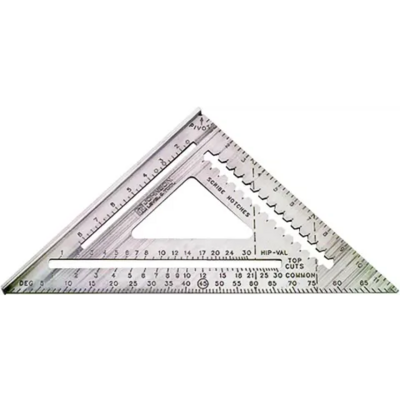  Johnson Level  Rafter Angle Square 12 Inch  Aluminum  1 Each RAS-120