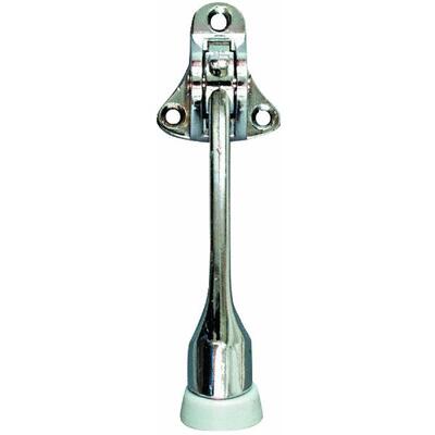  National  Kickdown Door Stop  4 Inch  Chrome  1 Each N184-275