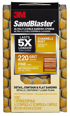  Sandblaster Ultra Flexible Sanding Sponge 220 Grit  1 Each 20907-220-UFS