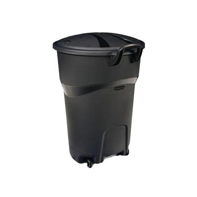Roughneck Wheeled Trash Can 32 Gallon 1 Each 1878129