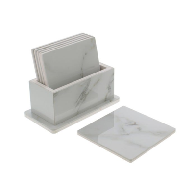 CORK COASTER SET 7PC