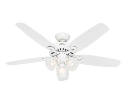 Hunter Fan Ceiling Builders Plus 52 Inch White 1 Each HU-50560