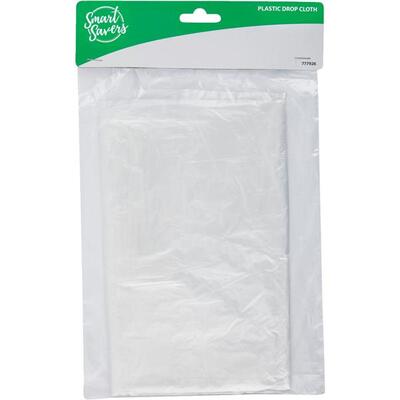Smart Savers Plastic Drop Cloth 9x12 Foot 1 Each 777926
