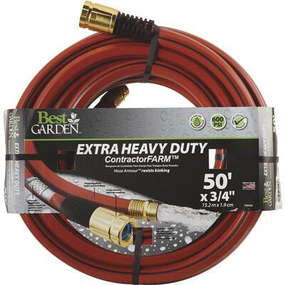 BG Garden Hose 3/4 In Contractor 50 Ft Red 1 Each DBELCF34050