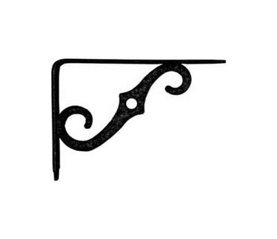  Stanley  Decorative Shelf Bracket 10x7 Inch  Black  1 Each N229-450 152BC
