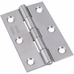  National Mfg  Narrow Tight Pin Hinge 3 Inch  Stainless Steel 1 Each N348-995