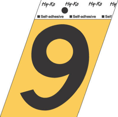  Hy-Ko Number 9 3-1/2 Inch Gold Aluminum 1 Each GG-25/9