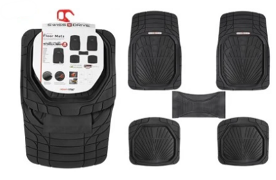 PVC CAR MATS BLACK 5PC