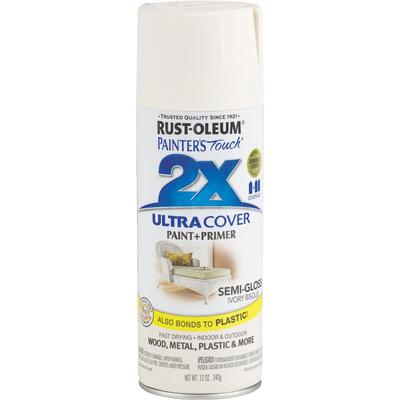 Rust-Oleum Semi Gloss Primer Spray Paint 12oz Ivory Bisque 1 Each 249860