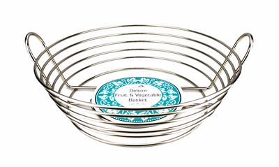  EuroHome  Fruit Basket  Satin Nickel  1 Each EW4001