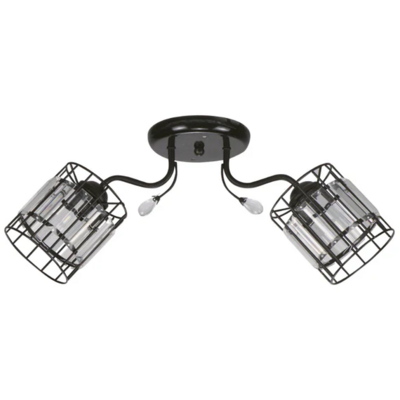 Lumicentro Ceiling Lamp 2 Light Matte Black 1 Each 43 20922-2