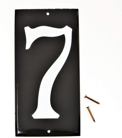  Hy-Ko Reflective Number 7 3-1/2 Inch  Aluminum  1 Each CA-25/7
