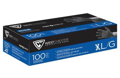 West Chester Nitrile Disposable Gloves  X Large Black  1 Each100 Pack  2920/XL