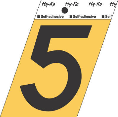  Hy-Ko Number 5 3-1/2 Inch Gold Aluminum 1 Each GG-25/5